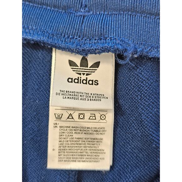 adidas Originals Boy's Micro Tape 3-Stripe Athletic Shorts M ? Collegiate blue - Picture 4 of 8